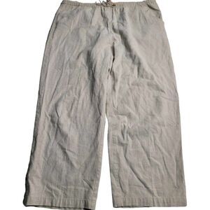 2910 Alfred Dunner‎ Linen Blend Pants Women's 14
